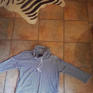 Top in Women Nautical Size L Black and White